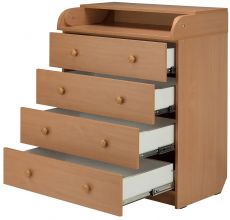 Пеленальний комод Babyroom 4 тел. Big 102x80x50 бук
